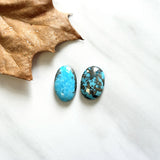Large Sky Blue Oval Ithaca Peak Turquoise, Set of 2 Background