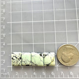 Small Faint Green Bar Treasure Mountain Turquoise, Set of 4 Dimensions