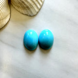 Large Sky Blue Oval Sleeping Beauty Turquoise, Set of 2 Background