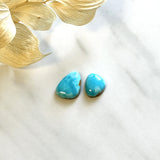 Medium Sky Blue Freeform Royston Turquoise, Set of 2 Background