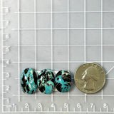 Medium Sky Blue Oval Yungai Turquoise, Set of 3 Dimensions