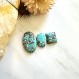 Large Sky Blue Mixed Number 8 Turquoise, Set of 3 Background