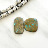 Large Sky Blue Freeform Royston Turquoise, Set of 2 Background