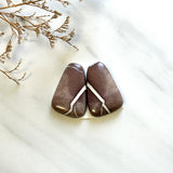 Large Red Petal White Buffalo Dolomite, Set of 2 Background