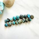 Small Mixed Mixed Number 8 Turquoise, Set of 17 Background
