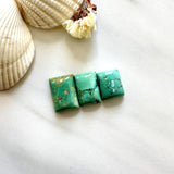 Medium Sea Green Bar Crescent Lake Variscite, Set of 3 Background