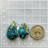 Large Ocean Blue Mixed Ithaca Peak Turquoise, Set of 2 Dimensions
