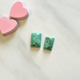 Small Sea Green Bar Namtso Lake Turquoise, Set of 2 Background