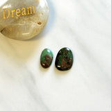 Small Sea Green Freeform Royston Turquoise, Set of 2 Background