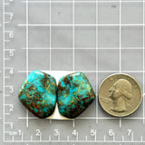 Large Ocean Blue Freeform Number 8 Turquoise, Set of 2 Dimensions