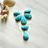 Small Sky Blue Mixed Namtso Lake Turquoise, Set of 7 Background