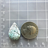 Large Faint Blue Teardrop Sand Hill Turquoise Dimensions