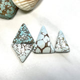 Large Mixed Triangle Sand Hill Turquoise, Set of 4 Background