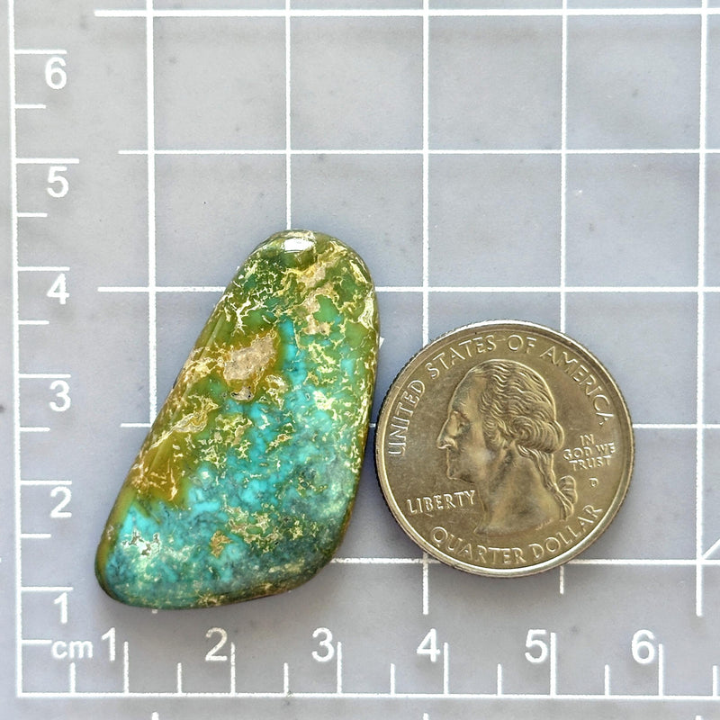 Large Sea Green Freeform Broken Arrow Variscite Dimensions