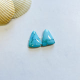 Small Sky Blue Triangle Sleeping Beauty Turquoise, Set of 2 Background