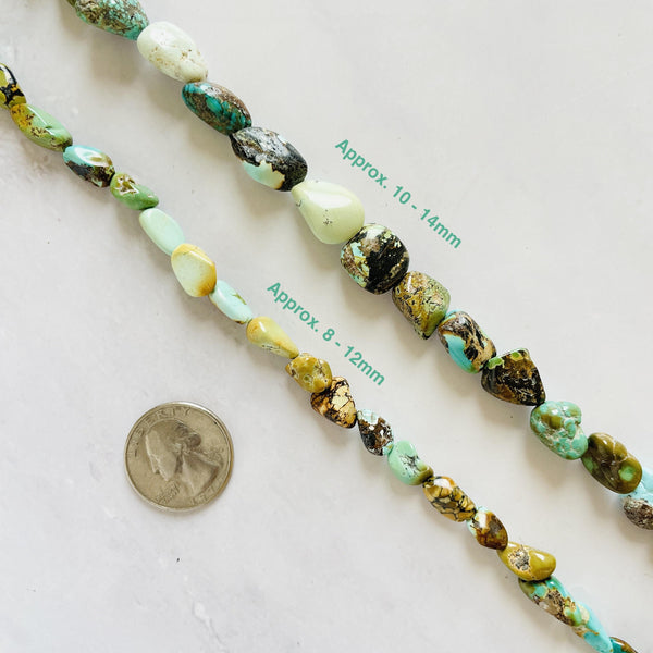 Mixed Treasure Mountain Turquoise Nugget Beads