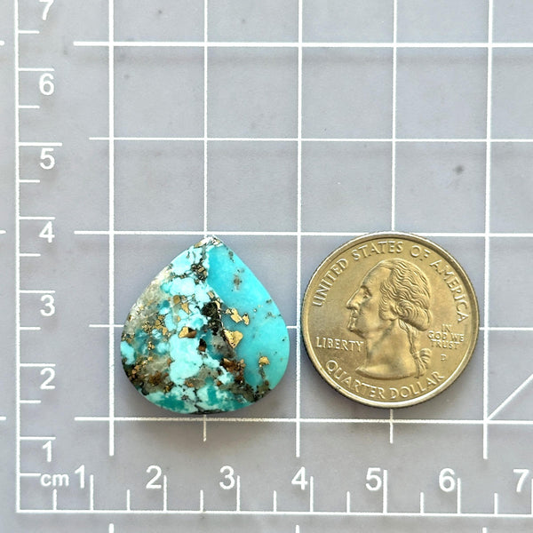 Large Sky Blue Teardrop Ithaca Peak Turquoise Dimensions