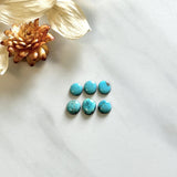 Small Sky Blue Mixed Sonora Turquoise, Set of 6 Background