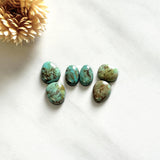 Small Sea Green Mixed Tyrone Turquoise, Set of 6 Background
