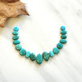 Small Mint Green Mixed Lone Mountain Turquoise, Set of 17 Background
