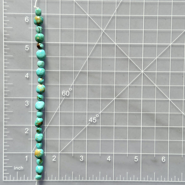 Sky Blue Fox Turquoise Smooth Nugget Beads Dimensions