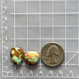Small Mint Green Mixed Royston Turquoise, Set of 2 Dimensions