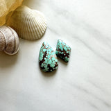 Small Faint Blue Mixed Number 8 Turquoise, Set of 2 Background