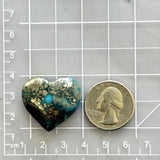 Large Sky Blue Heart Ithaca Peak Turquoise Dimensions