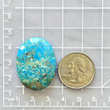 Large Sky Blue Oval Ithaca Peak Turquoise Dimensions