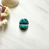 Small Ocean Blue Half Moon Yungai Turquoise, Set of 2 Background