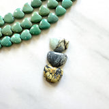 Small Mixed Half Moon Crescent Lake Variscite, Set of 3 Background