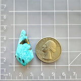 Large Sky Blue Shield Ithaca Peak Turquoise Dimensions