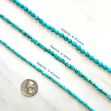 Faint Blue Prince Egyptian Turquoise Smooth Nugget Beads