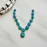 Small Ocean Blue Mixed Fox Turquoise, Set of 14 Background