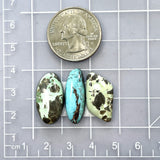 Medium Mixed Mixed Carico Lake Turquoise, Set of 3 Dimensions