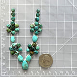 Small Mixed Mixed Mixed Turquoise, Set of 39 Dimensions