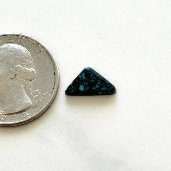 Small Deep Blue Triangle Lander Blue Turquoise Dimensions