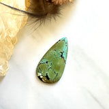 Medium Bamboo Green Teardrop Bamboo Mountain Turquoise Background