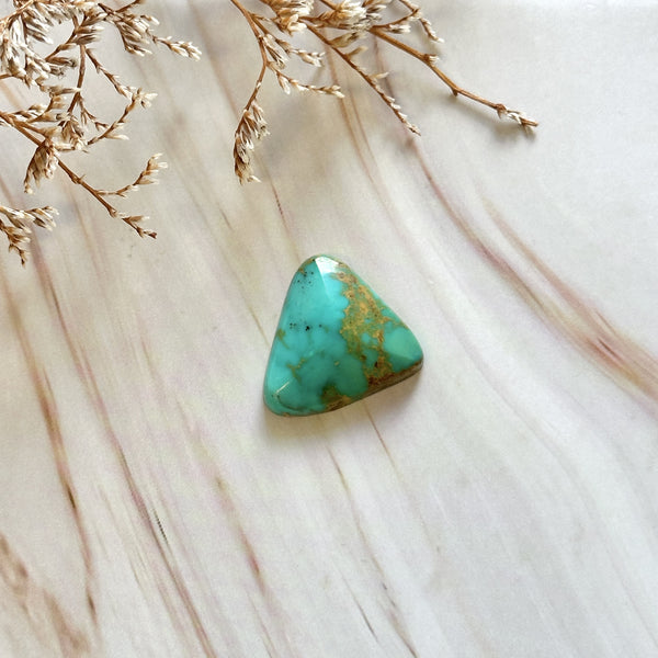 Large Sky Blue Triangle Namtso Lake Turquoise Background