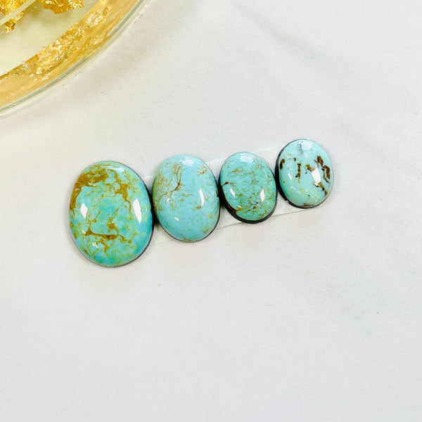 Small Mint Green Mixed Tyrone Turquoise, Set of 4 Background