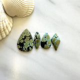 Small Sea Green Mixed Treasure Mountain Turquoise, Set of 4 Background