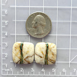 Large Deep Green Cushion Royston Turquoise, Set of 2 Dimensions