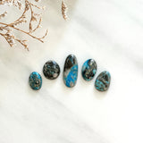 Small Sky Blue Mixed Ithaca Peak Turquoise, Set of 5 Background