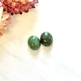 Small Sea Green Oval Crescent Lake Variscite, Set of 2 Background