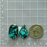 Large Sky Blue Mixed Yungai Turquoise, Set of 2 Dimensions