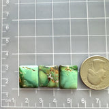 Small Sea Green Bar Crescent Lake Variscite, Set of 3 Dimensions