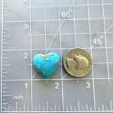 Large Sky Blue Heart Ithaca Peak Turquoise Dimensions