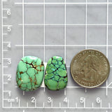 Large Mint Green Freeform Bamboo Mountain Turquoise, Set of 2 Dimensions