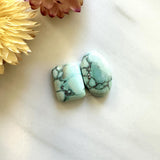 Medium Faint Blue Mixed Treasure Mountain Turquoise, Set of 2 Background