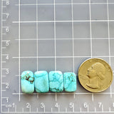 Small Sky Blue Cushion Sonora Turquoise, Set of 4 Dimensions